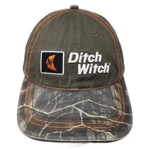 Ditch Witch Strapabck Baseball Cap Multi One Size Adjustable Camo 6 Panel HiCorp